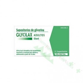 SUPOSITORIOS GLICERINA GLYCILAX ADULTOS 3.31 G 12 UD