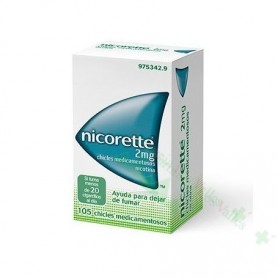 NICORETTE 2 MG CHICLES MEDICAMENTOSOS 105 CHICLES
