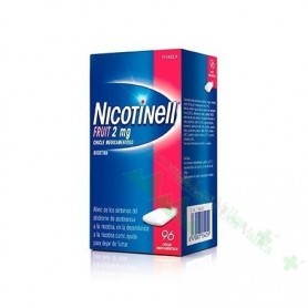 NICOTINELL FRUIT 2 MG 96 CHICLES MEDICAMENTOSOS