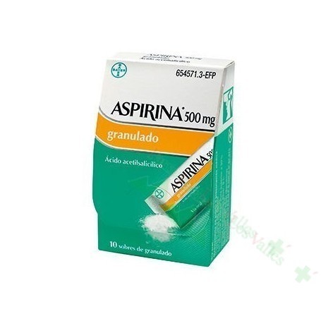 ASPIRINA 500 MG GRANULADO 10 SOBRES