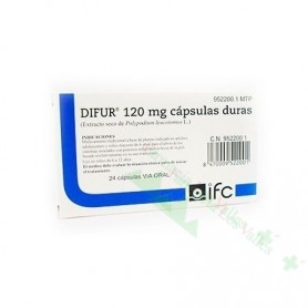 DIFUR 120 mg CAPSULAS DURAS , 24 cápsulas