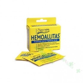 HEMOALLITAS HIGIENE ANAL 15 TOALLITAS