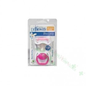 CHUPETE DR BROWN´S ORTHODONTIC 0-6M 2U SIL T1