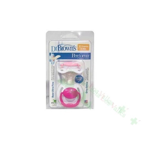 CHUPETE DR BROWN´S ORTHODONTIC 0-6M 2U SIL T1