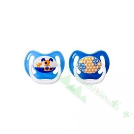 CHUPETE DR BROWN´S ORTHODONTIC 6-18M 2U SIL T2