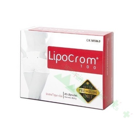 LIPOCROM 100 20 CAPS (QUEMAGRASAS PREMIUM)