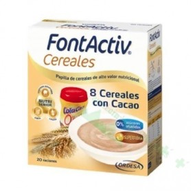 FONTACTIV 8 CEREALES CACAO C/CHOCOLATE 600G