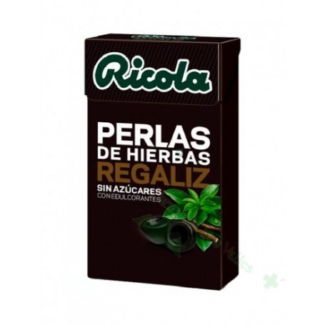 RICOLA PERLAS REGALIZ S/AZUCAR CAJA 25G