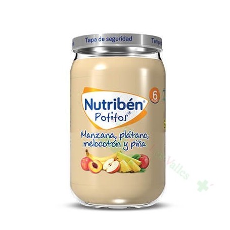 NUTRIBEN MANZANA PLATANO MELOCOTON Y PIÑA POTITO 235 G